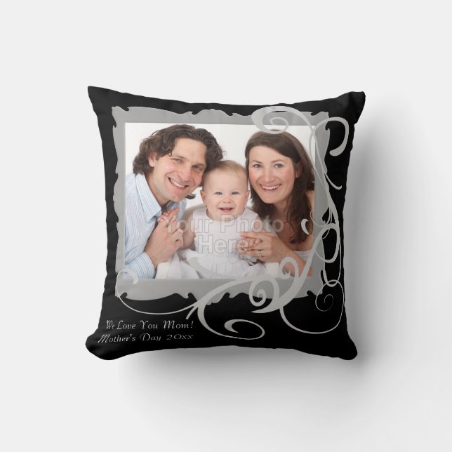 Photo personnalisée tourbillonnant Coussin de la f (Recto)