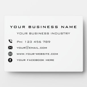 Photo Personnaliser votre entreprise Plaque Office perso