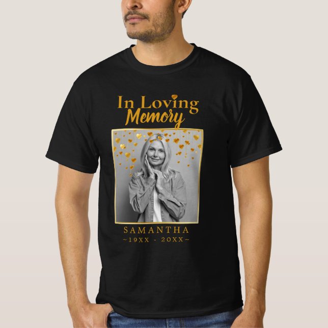 Photo Perte de Mère Célébration de la vie T-shirt (Devant)