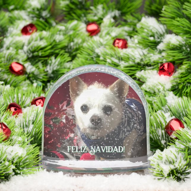 Photo pet child family baby vacation Snow Globe Schneekugeln (Weihnachten)