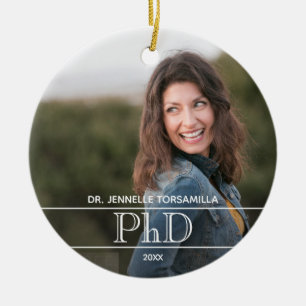 Photo PhD Diplôme en céramique ornement