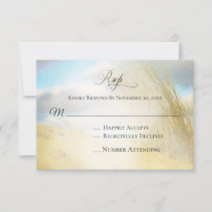 *~* Photo Plage de Dune douce herbe - Mariage RSVP