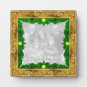Photo Plaque à cadre doré de Noël