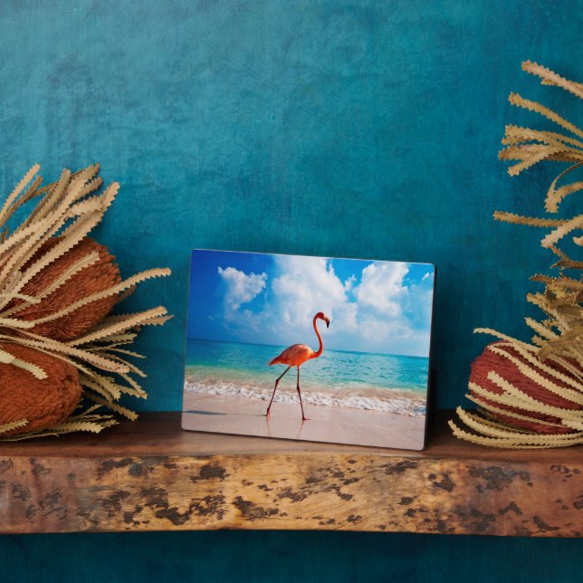 Photo Plaque Art Décor Flamant rose (Côté)