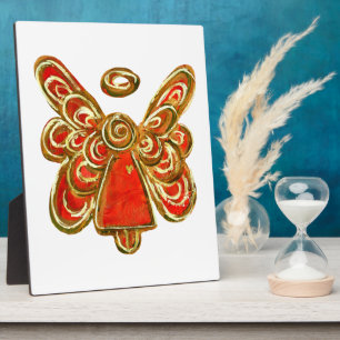 Photo Plaque Cadeau d'Art Peinture Ange Rouge Gardien