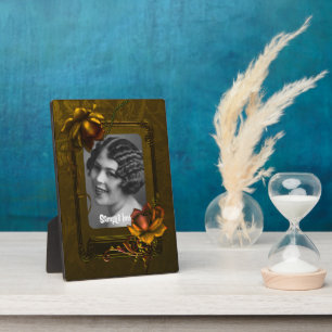 Photo Plaque cadre d'art gothique or