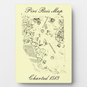 Photo Plaque Carte Piri Reis