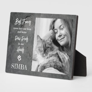 Photo Plaque commémorative personnalisée pour chat