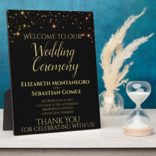 Photo Plaque d'accueil Mariage Shimmering Sparkles