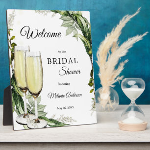 Photo Plaque d'Affiche de bienvenue marie Champagne Gree