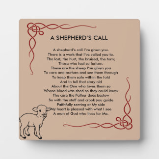 Photo Plaque d'appréciation du pasteur