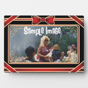 Photo Plaque d'art en ruban rouge
