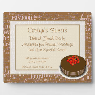 Photo Plaque de boulangerie avec Frame Faux et Graphisme