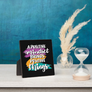 Photo Plaque de bureau avec devis optimiste