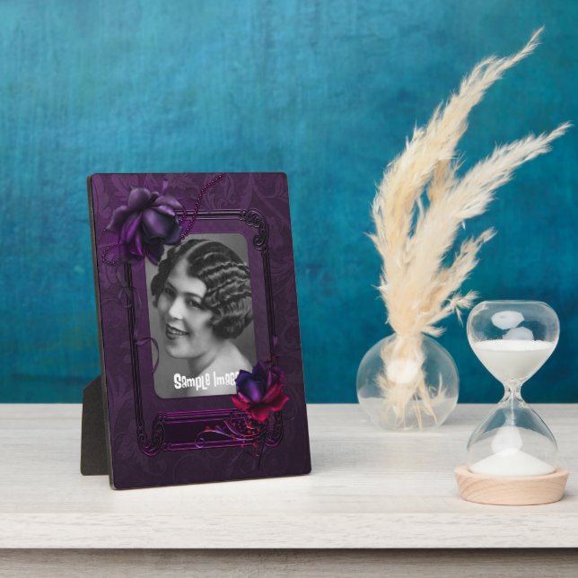 Photo Plaque de cadre d'art gothique violet (Côté)