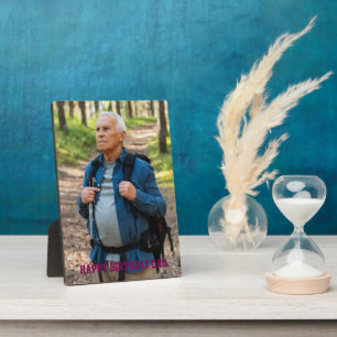 Photo Plaque de chevalet personnalisée pour anniversaire