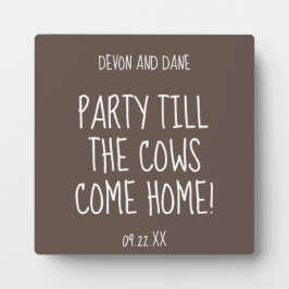 Photo Plaque de Logo Rustique Barn Mariage avec Easel