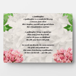 Photo Plaque de poème Fleurs Godgirl