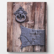 Plaque de porte en bois rustique