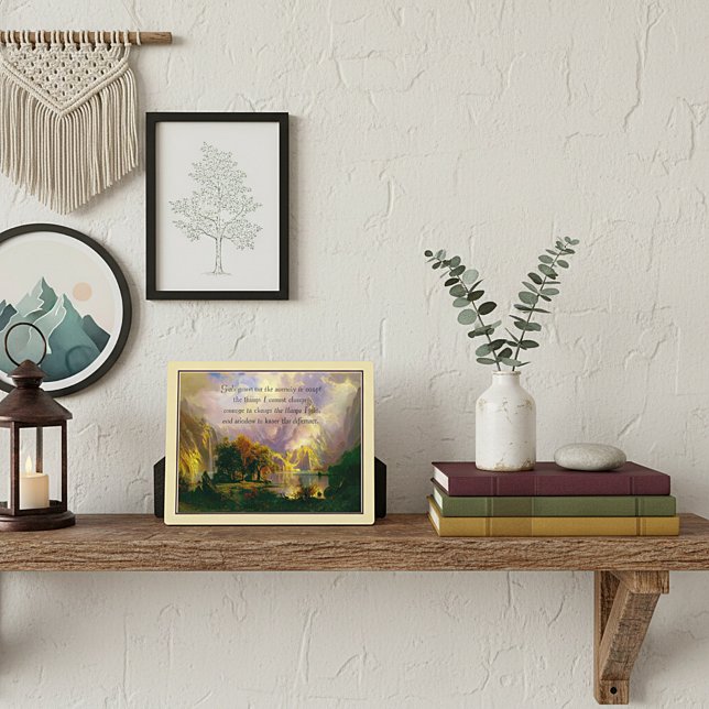 Photo Plaque de prière de sérénité des montagnes rocheus (Créateur téléchargé)