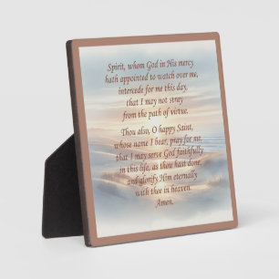 Photo Plaque de prière du matin avec de l'Easel