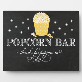 Photo Plaque de signalisation de la barre Popcorn