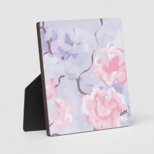 Photo Plaque de table avec chevalet : Roses roses d'hive
