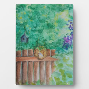 Photo Plaque de Table avec Peinture Aquarelle sur Cheval