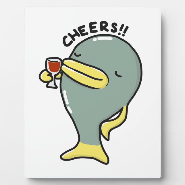 Photo Plaque de table de poisson avec de l'Easel (Devant)