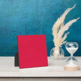 Photo Plaque de Table Rouge Cramoisi – Personnalisable