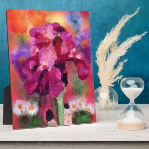 Photo Plaque de Tablette Impressionniste Iris Art
