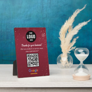 Photo Plaque d'entreprise à code QR personnalisé pour av