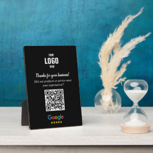 Photo Plaque d'entreprise avec code QR personnalisé pour