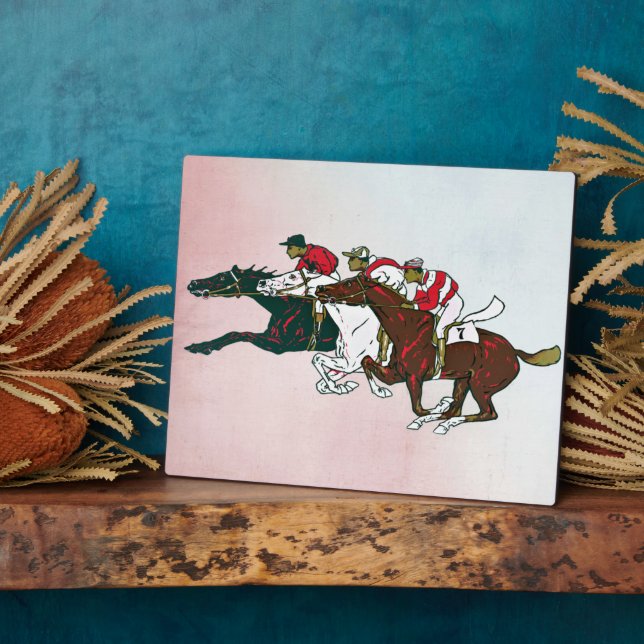 Photo Plaque des chevaux de course (Côté)