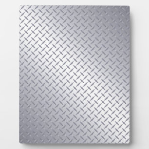 Photo Plaque diamant en acier brillant