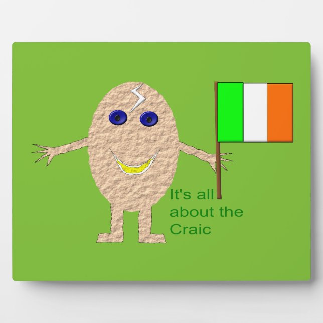 Photo Plaque d'oeuf irlandais patriotique (Devant)