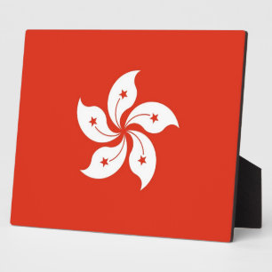Photo Plaque Drapeau De Hong Kong