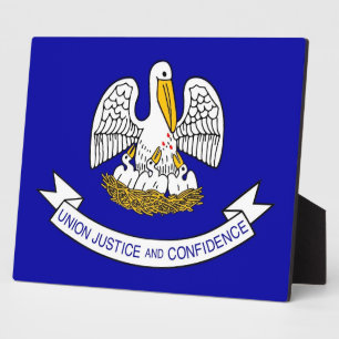 Photo Plaque drapeau de l'État de Louisiane