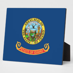 Photo Plaque Drapeau De L'État D'Idaho