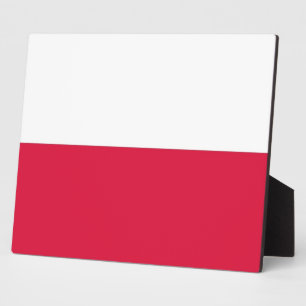 Photo Plaque drapeau polonaise