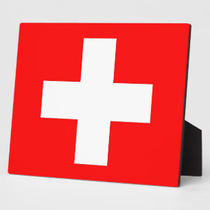 Photo Plaque Drapeau Suisse