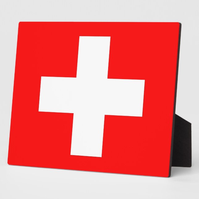 Photo Plaque Drapeau Suisse (Côté)
