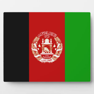 Photo Plaque du drapeau afghan