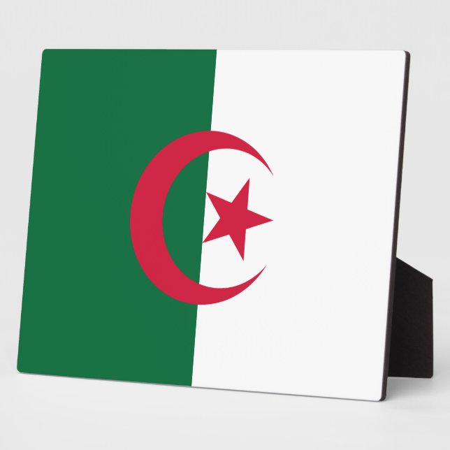 Photo Plaque du drapeau algérien (Côté)