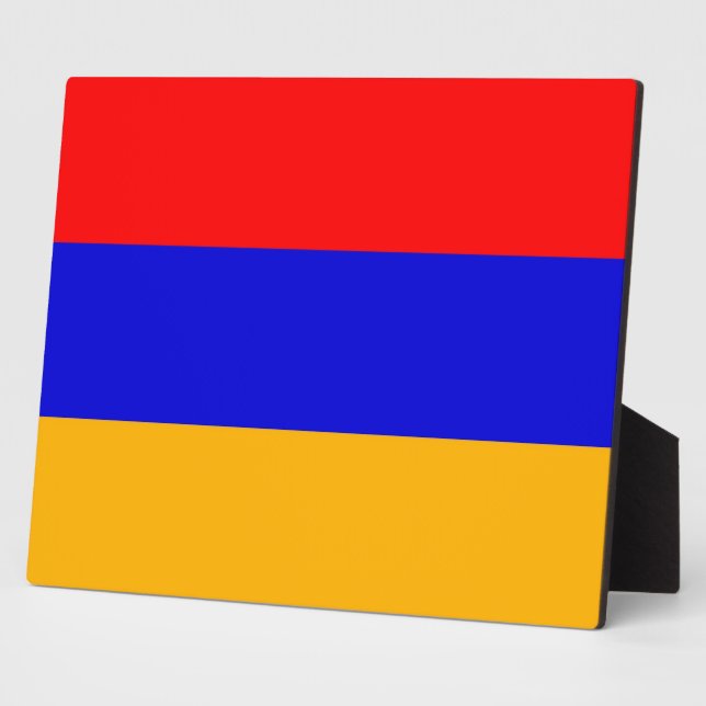 Photo Plaque du drapeau arménien (Côté)