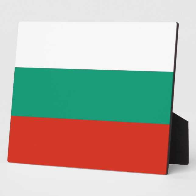 Photo Plaque du drapeau bulgare (Côté)