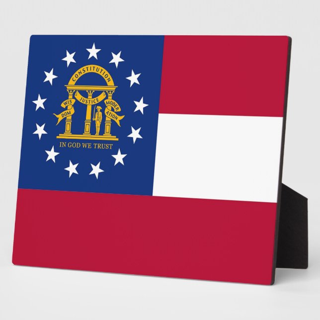 Photo Plaque du drapeau de l'État de Géorgie (Côté)