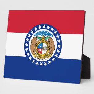 Photo Plaque du drapeau de l'État du Missouri