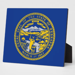 Photo Plaque du drapeau de l'État du Nebraska