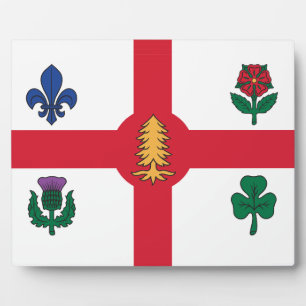 Photo Plaque du drapeau de Montréal